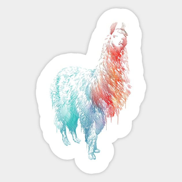 Alpaca Sticker by erzebeth